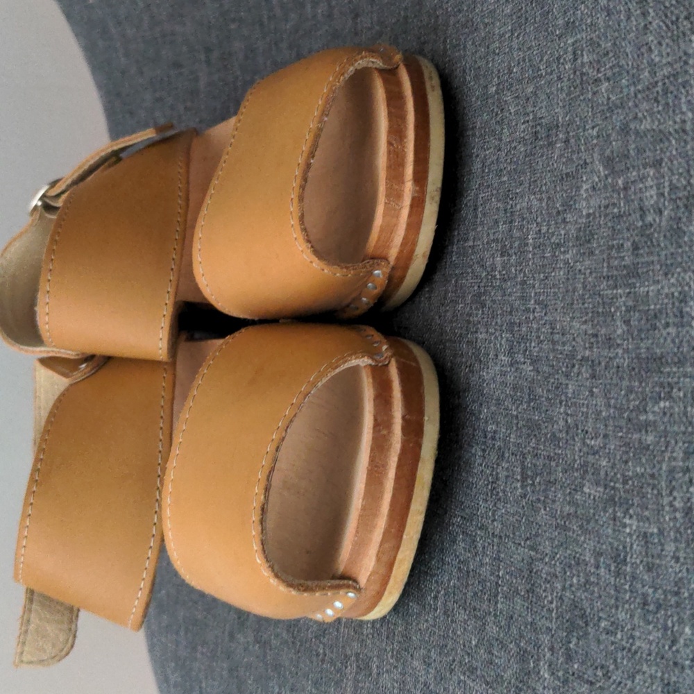 Troentorp Ingrid Tan Leather Clog Sandal 36 - Picture 6 of 8